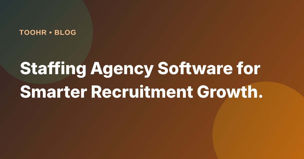 Staffing Agency Software