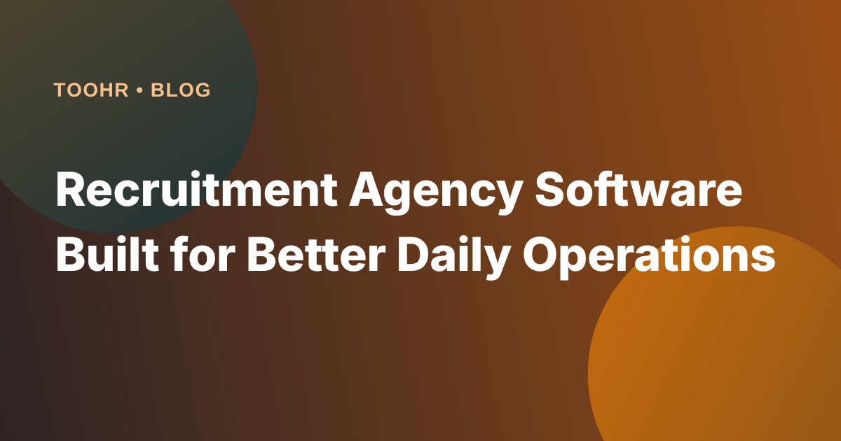 recruitment agency software