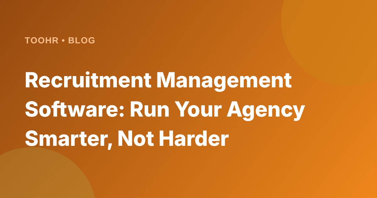Recruitment Management Software