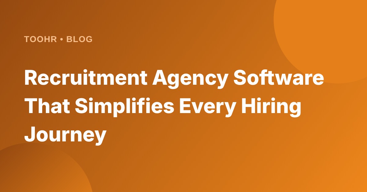 Recruitment Agency Software
