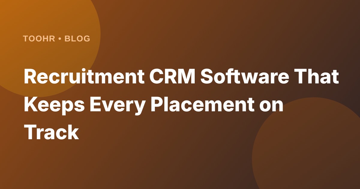 Recruitment CRM Software